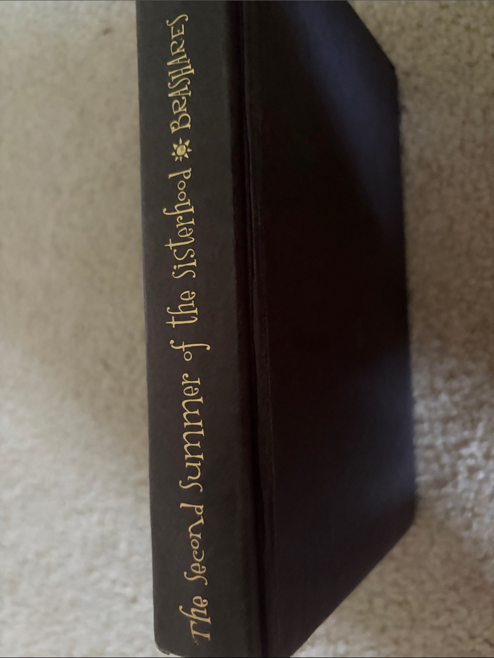 Source Unknown Black Book Storage Box with Gold Lettering